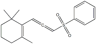 2-[[(R)-3-(Phenylsulfonyl)-1,2-propanedien]-1-yl]-1,3,3-trimethyl-1-cyclohexene Structure