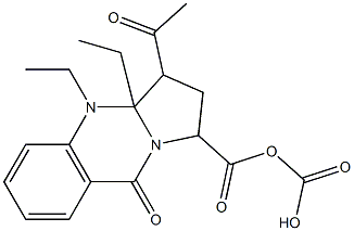 3-Acetyl-1,2,3,3a,4,9-hexahydro-9-oxopyrrolo[2,1-b]quinazoline-1,1-dicarboxylic acid diethyl ester