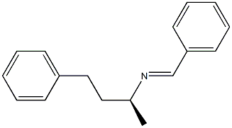 [S,(+)]-N-Benzylidene-1-methyl-3-phenyl-1-propanamine Struktur
