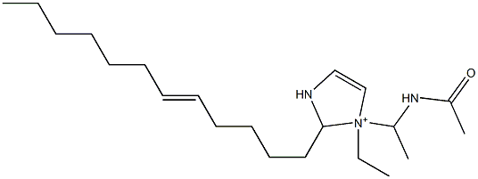 1-[1-(Acetylamino)ethyl]-2-(5-dodecenyl)-1-ethyl-4-imidazoline-1-ium Structure