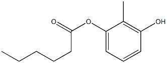 Hexanoic acid 3-hydroxy-2-methylphenyl ester Struktur