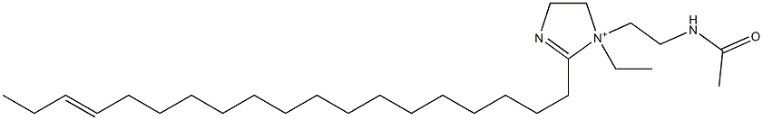 1-[2-(アセチルアミノ)エチル]-1-エチル-2-(16-ノナデセニル)-2-イミダゾリン-1-イウム 化学構造式
