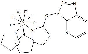 (3H-1,2,3-三唑并[4,5-B]吡啶-3-氧基)三-1-吡咯烷基擕六氟磷酸盐 结构式