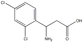 (RS)-3-Amino-3-(2,4-dichlorophenyl)-propionic acid Structure