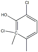 2,4-二氯二甲苯酚 结构式