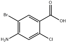 4-Amino-5-bromo-2-chloro-benzoic acid Struktur