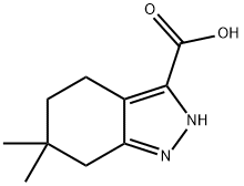 6,6-Dimethyl-4,5,6,7-tetrahydro-2H-indazole-3-carboxylic acid Struktur