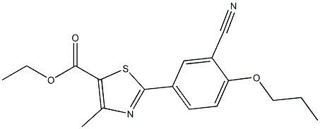 ethyl 2-(3-cyano-4-propoxyphenyl)-4-methylthiazole-5-
carboxylate