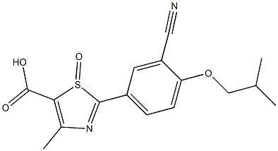 2-(3-cyano-4-isobutoxyphenyl)-4-methylthiazole-5-carboxylic acid 1-oxide