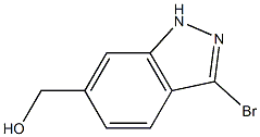 (3-Bromo-1H-indazol-6-yl)-methanol,,结构式