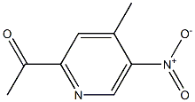 1-(4-Methyl-5-nitro-pyridin-2-yl)-ethanone Structure