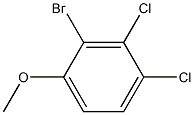 2-Bromo-3,4-dichloro-1-methoxy-benzene Struktur
