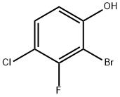 2-Bromo-4-chloro-3-fluoro-phenol Struktur