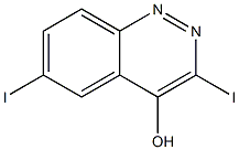 3,6-Diiodo-cinnolin-4-ol Struktur