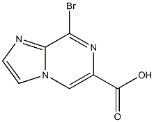 8-Bromo-imidazo[1,2-a]pyrazine-6-carboxylic acid Struktur