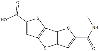 6-(methylcarbamoyl) dithieno [3,2-b:2',3'-d] thiophene-2-carboxylic acid Struktur