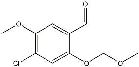 4-Chloro-5-methoxy-2-(methoxymethoxy)benzaldehyde 化学構造式