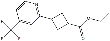 Ethyl 3-[4-(Trifluoromethyl)-2-pyridinyl]cyclobutanecarboxylate Structure