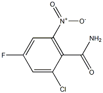 2-chloro-4-fluoro-6-nitrobenzamide Struktur