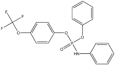 苯基[4-(三氟甲氧基)苯基]苯基氨基磷酸酯 结构式
