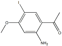 1-(2-Amino-5-iodo-4-methoxy-phenyl)-ethanone Struktur