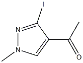 1-(3-Iodo-1-methyl-1H-pyrazol-4-yl)-ethanone Struktur