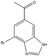 1-(7-Bromo-3H-benzoimidazol-5-yl)-ethanone Struktur