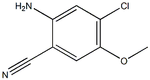 2-Amino-4-chloro-5-methoxy-benzonitrile 结构式