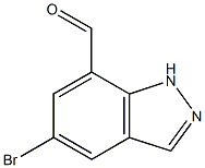 5-Bromo-1H-indazole-7-carbaldehyde Struktur