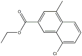 ethyl 8-chloro-4-methyl-2-naphthoate Structure