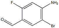 2-fluoro-4-amino-5-bromo-benzaldehyde Struktur