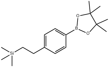 trimethyl(4-(4,4,5,5-tetramethyl-1,3,2-dioxaborolan-2-yl)phenethyl)silane Structure