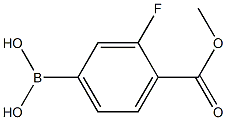 3-FLUORO-4-(METHOXYCARBONYL)PHENYLBORONIC ACID Structure