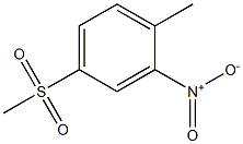 邻硝基对甲砜基甲苯,,结构式