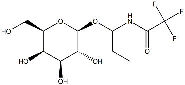 Trifluoroacetamidopropyl b-D-galactopyranoside Structure