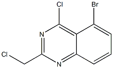 5-Bromo-4-chloro-2-chloromethyl-quinazoline 结构式