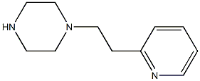 1-(2-吡啶-2-基乙基)哌嗪 结构式
