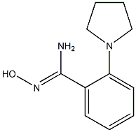 N'-Hydroxy-2-(pyrrolidin-1-yl)benzimidamide Struktur