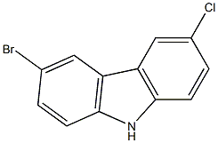 3-bromo-6-chloro-9H-carbazole Structure