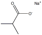 Sodium isobutyrate Struktur