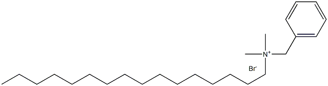 十六烷基二甲基苄基溴化铵,,结构式