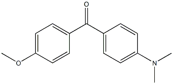 4-甲氧基-4'-N,N-二甲氨基二苯甲酮,,结构式