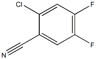 2-氯-4,5-二氟苯腈 结构式