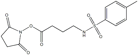N-对甲苯磺酰氨基丁酸-N,-羟基丁二酰亚胺酯,,结构式