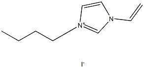 1-vinyl-3-butylimidazolium iodide Structure
