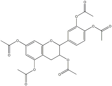 (-)- epicatechin pentaacetate Structure