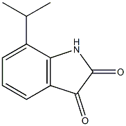7-(丙烷-2-基)-2,3-二氢-1H-吲哚-2,3-二酮, , 结构式