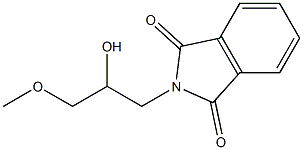 2-(2-Hydroxy-3-methoxy-propyl)-isoindole-1,3-dione Structure