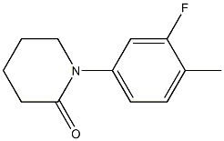 1-(3-FLUORO-4-METHYL-PHENYL)-PIPERIDIN-2-ONE Structure