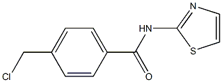 4-CHLOROMETHYL-N-THIAZOL-2-YL-BENZAMIDE Struktur